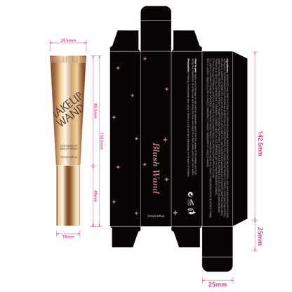 Blush liquide 5 couleurs et contour illuminateur, hautement pigmenté et doux pour la peau