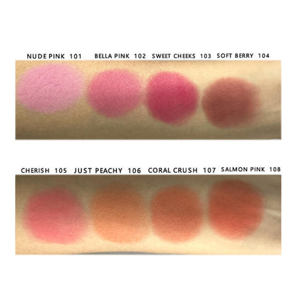8 color blush blusher powder highlighter high pigmented private label