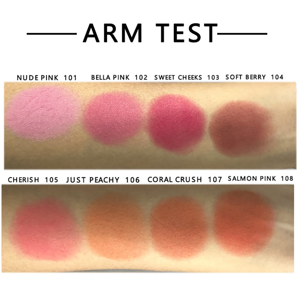 8 Color Blush Powder Blusher Highlighter Rouge High Pigmented Private Label