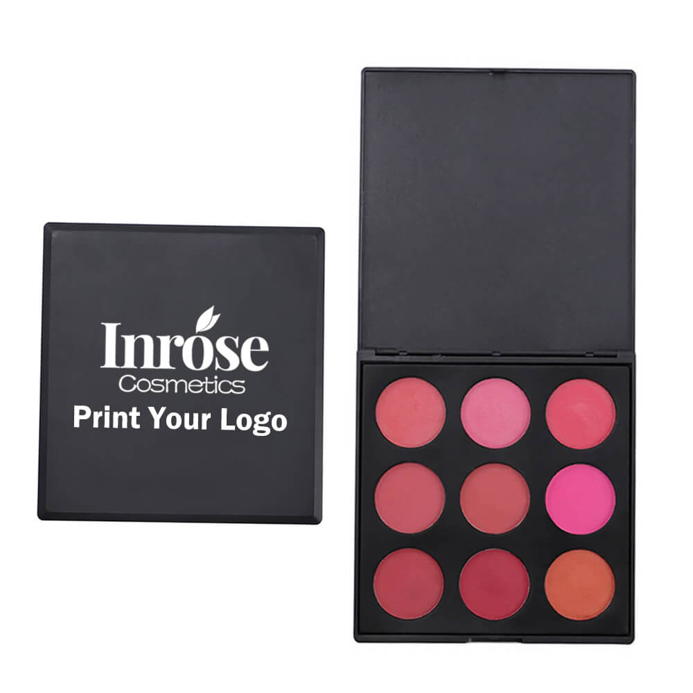 9 color blush palette blusher nude matte high pigmented