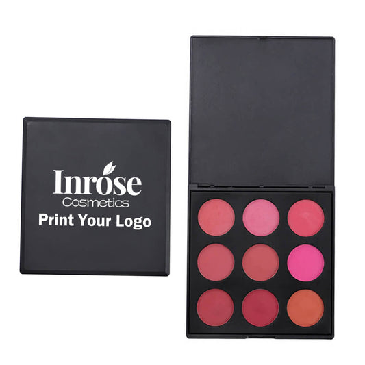 9 color blush palette blusher nude matte high pigmented
