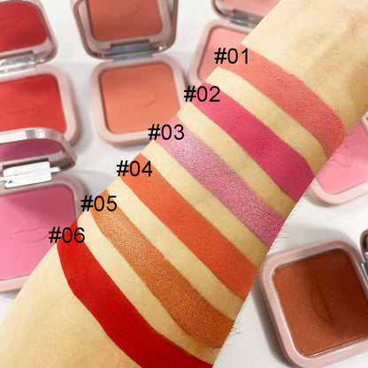 6 color blush contour palette blusher high pigmented flawless
