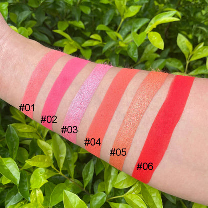 6 color blush contour palette blusher high pigmented flawless
