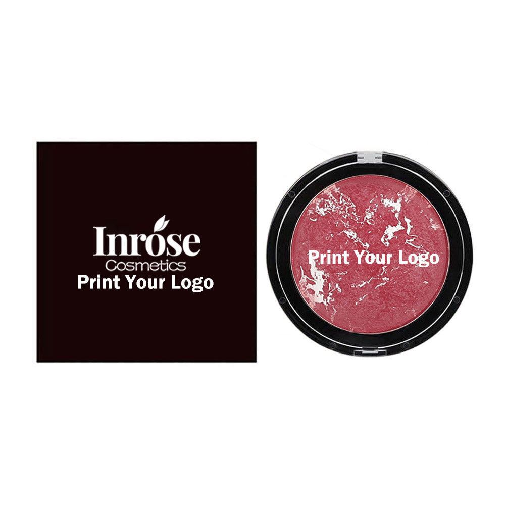 12-Color Baked Blush Mixed-Shade Palette Matte & Shimmer Long-Lasting Vegan