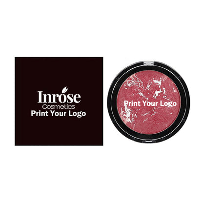 12-Color Baked Blush Mixed-Shade Palette Matte & Shimmer Long-Lasting Vegan