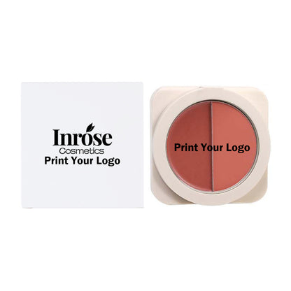 6-Color 2-in-1 Blusher Cream Blush Palette Long-Lasting High Pigment Waterproof
