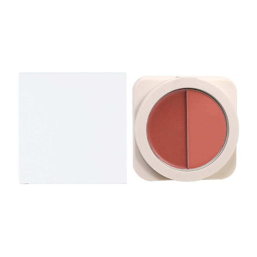 6-Color 2-in-1 Blusher Cream Blush Palette Long-Lasting High Pigment Waterproof
