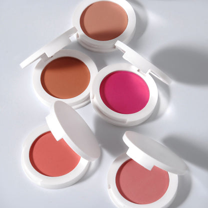 12 Color Matte Blush Nude Cheek Blusher Pressed Powder High Pigmented