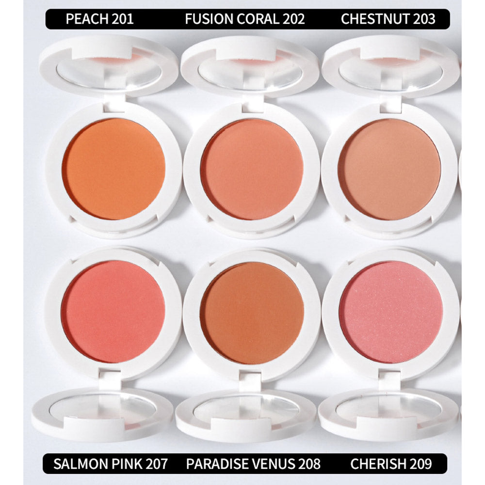 12 Color Matte Blush Nude Cheek Blusher Pressed Powder High Pigmented