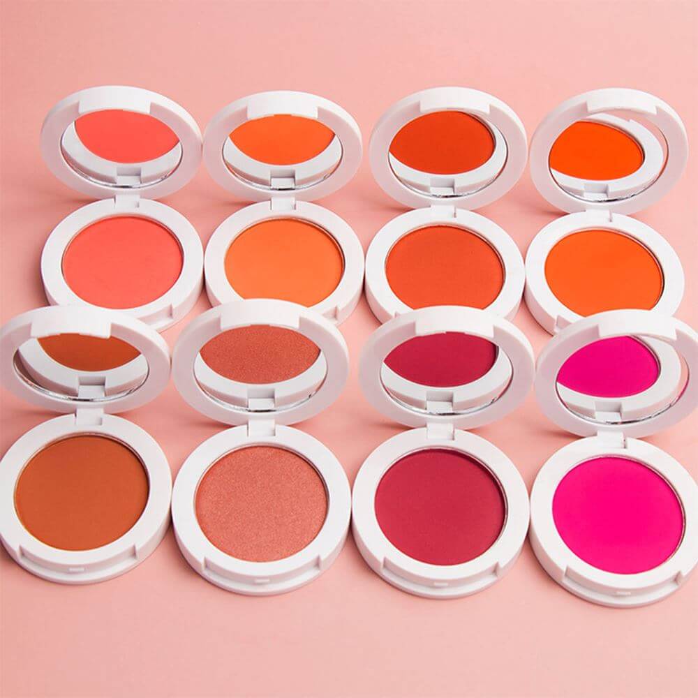 12 Color Matte Blush Nude Cheek Blusher Pressed Powder High Pigmented