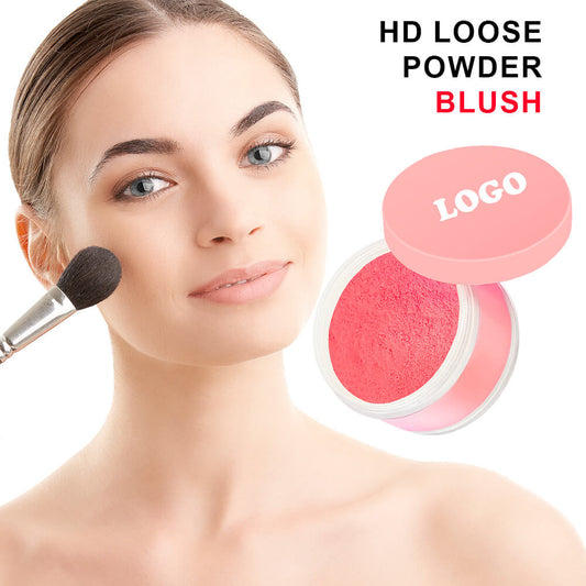 6-Color Blush Loose Powder Oil-Control Long-Lasting Waterproof Non-Caking Vegan