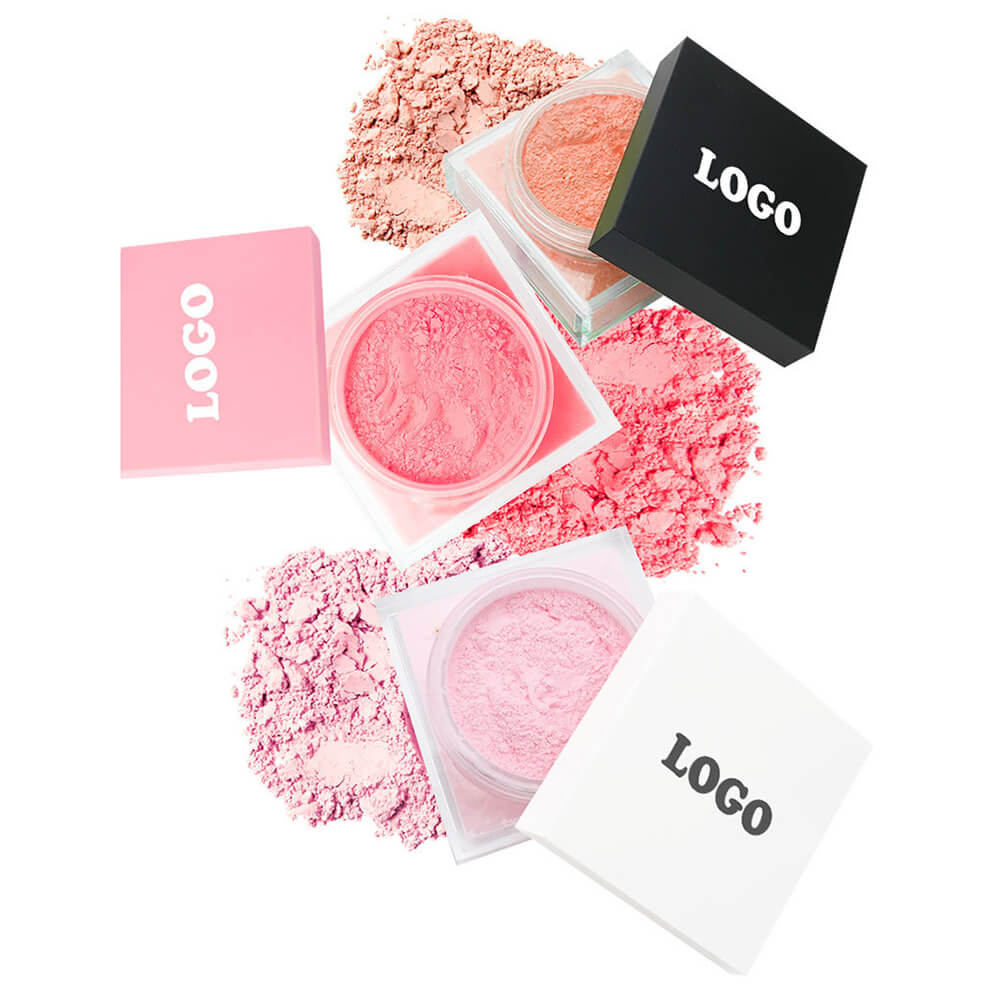 6-Color Blush Loose Powder Oil-Control Long-Lasting Waterproof Non-Caking Vegan