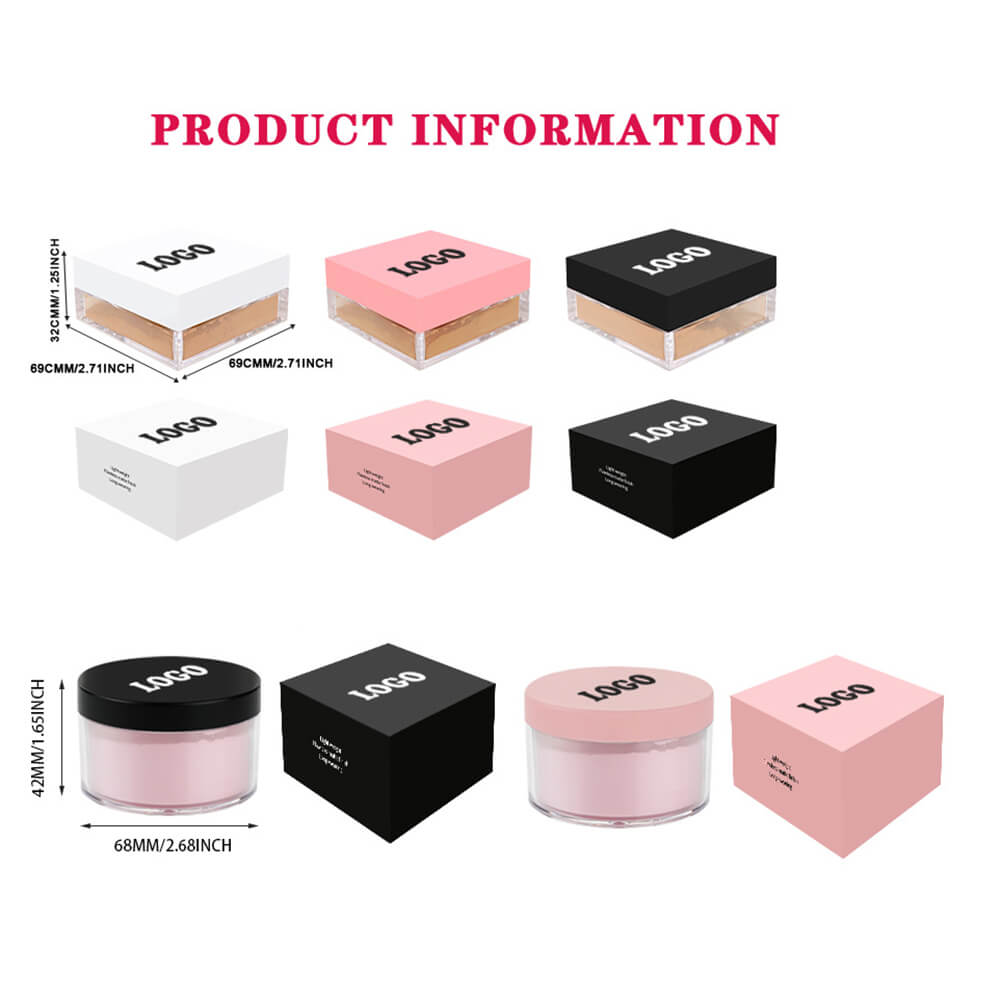 6-Color Blush Loose Powder Oil-Control Long-Lasting Waterproof Non-Caking Vegan