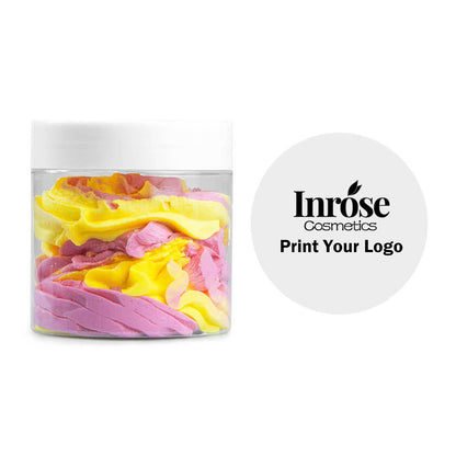 Whipped body scrub body butter exfoliating cleansing flower scent