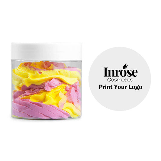 Whipped body scrub body butter exfoliating cleansing flower scent