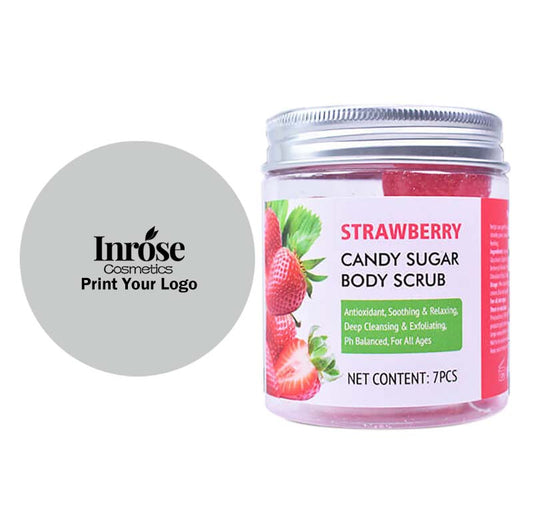 Gommage corporel parfumé aux bonbons, sels de bain fruités et boule de bain 