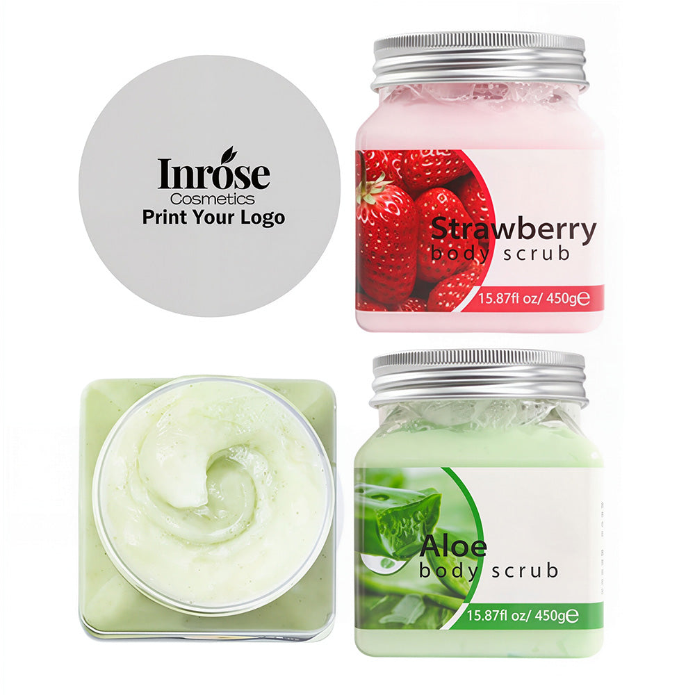 Body Scrub Bath Scrub Fruit Exfoliator Salt Moisturizing Nourishing Vegan
