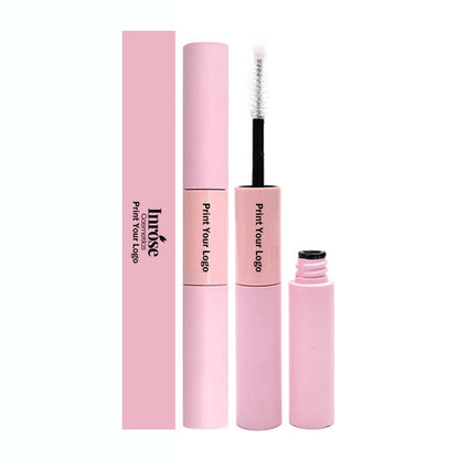 Double-ended mascara and eyelash glue bond seal waterproof strong glue