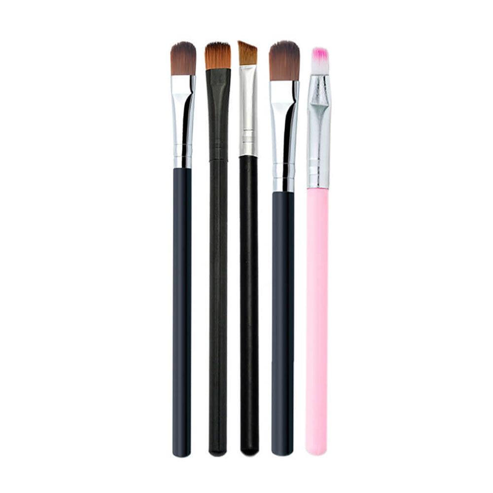 Pinceaux individuels pour fards à paupières, sourcils et lèvres, doux et portables