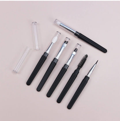 Portable makeup brush silicone soft lip eyebrow eyeliner brushes