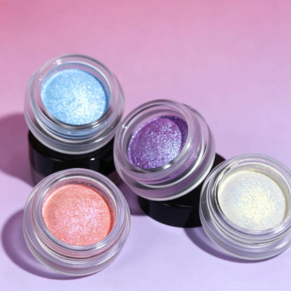 14-Color Metallic Eyeshadow Chameleon Creamy High Pigment Highlighter