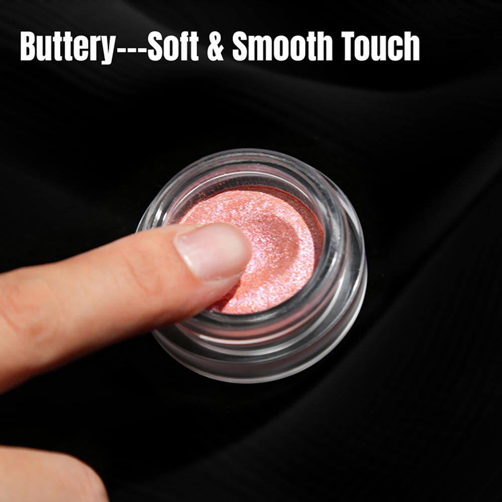 14-Color Metallic Eyeshadow Chameleon Creamy High Pigment Highlighter