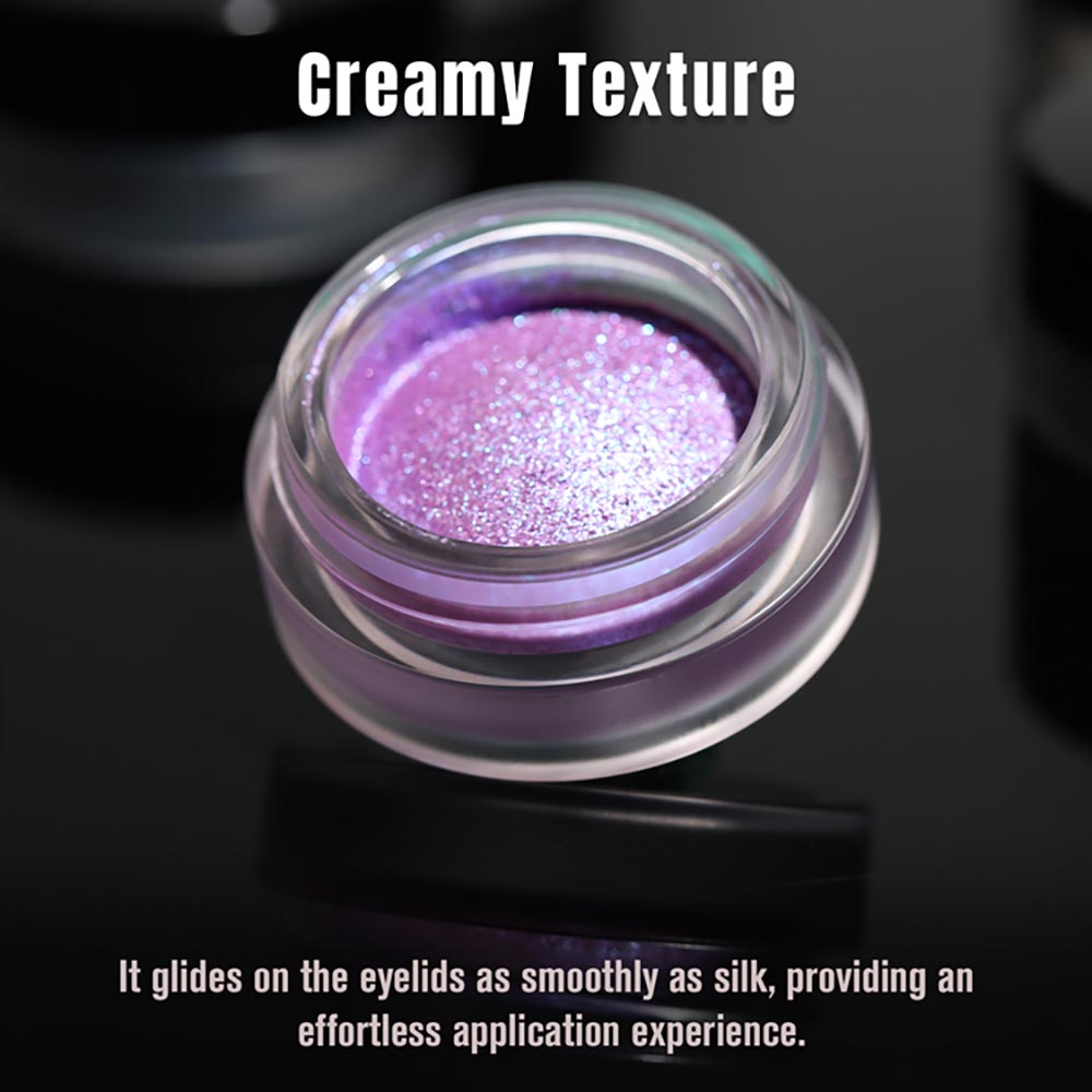 14-Color Metallic Eyeshadow Chameleon Creamy High Pigment Highlighter