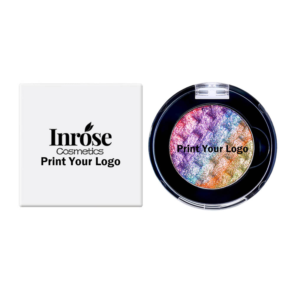 7-Color Woven Rainbow Eyeshadow Powder Chameleon Metallic Highlight 26mm