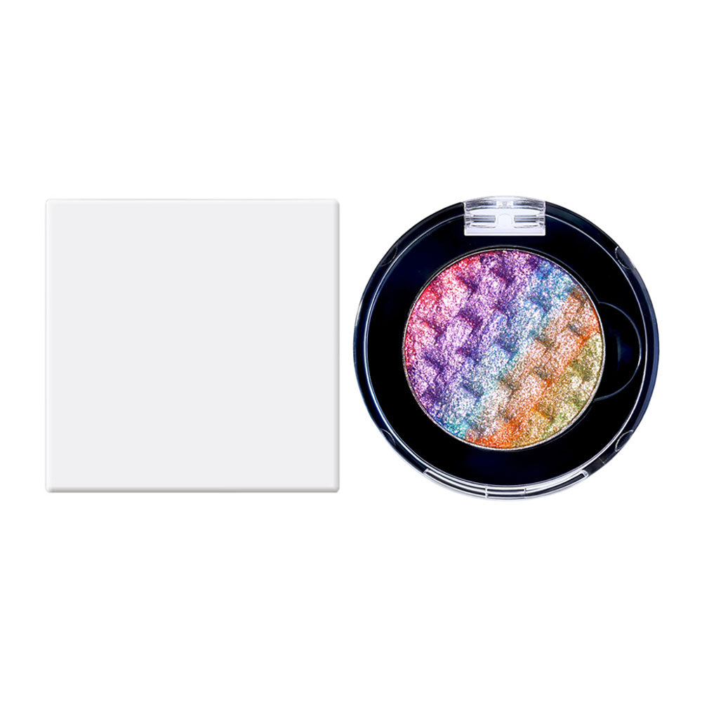 7-Color Woven Rainbow Eyeshadow Powder Chameleon Metallic Highlight 26mm