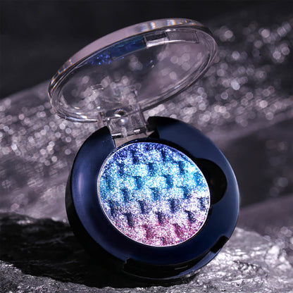7-Color Woven Rainbow Eyeshadow Powder Chameleon Metallic Highlight 26mm