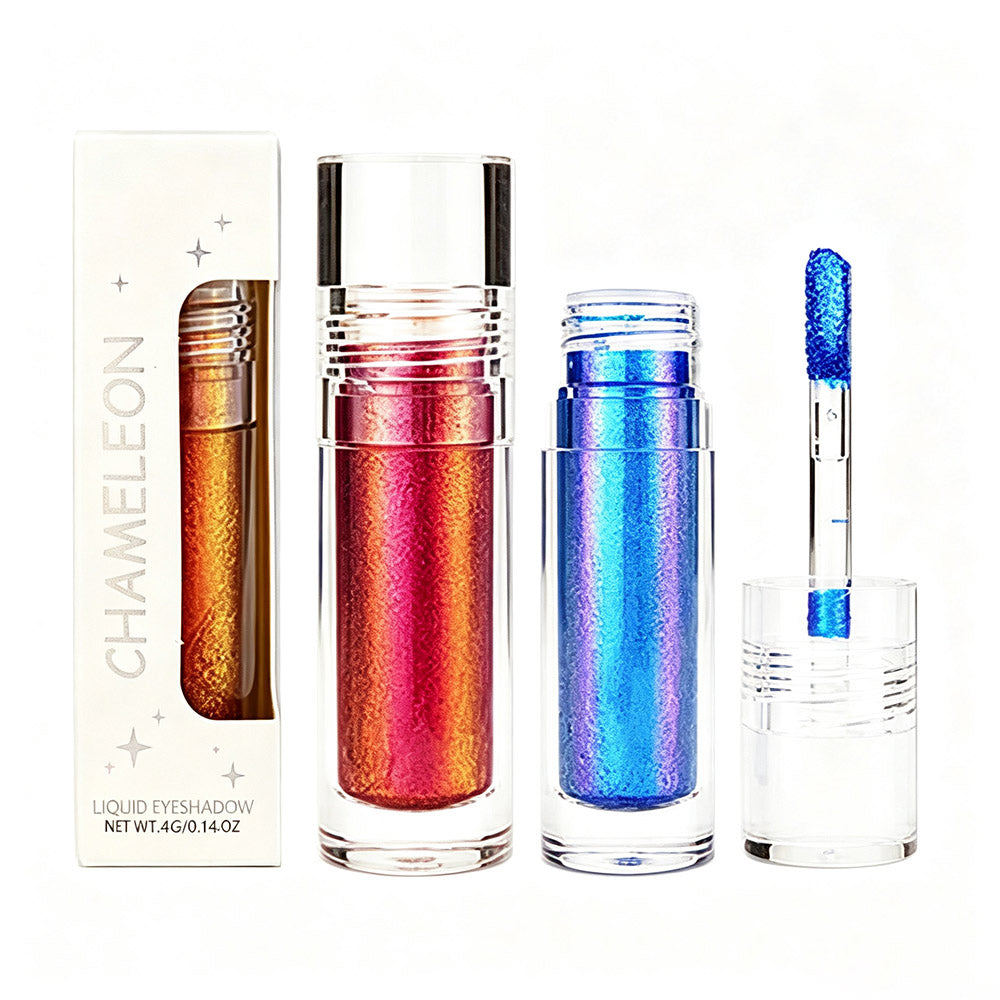 6 Color Chameleon Liquid Eyeshadow Metallic Highlighter Holographic Lipstick