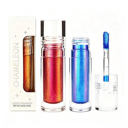 6 Color Chameleon Liquid Eyeshadow Metallic Highlighter Holographic Lipstick