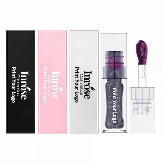 3 Color Glitter Lip Oil Color Change Moisturizing Shiny Plumping Lip Essence Oil
