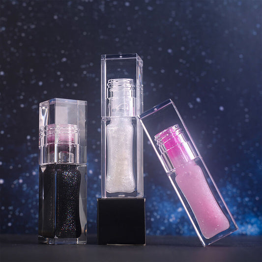 3 color lip oil glitter color change moisturizing lip essence oil