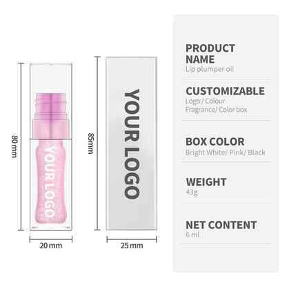 3 color lip oil glitter color change moisturizing lip essence oil