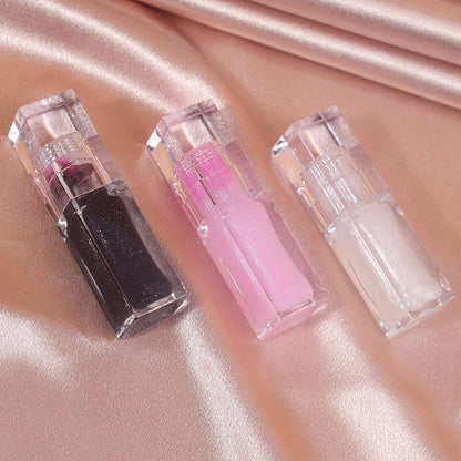 3 color lip oil glitter color change moisturizing lip essence oil