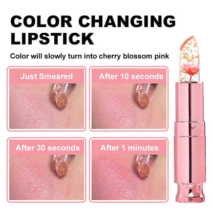 5 Color Flower Lip Balm Temperature Change Color Lipstick Vegan No Logo