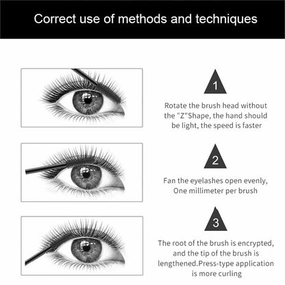 11-Color Magic Black Colored Eyelash Mascara Long-lasting Waterproof Non-Transferable
