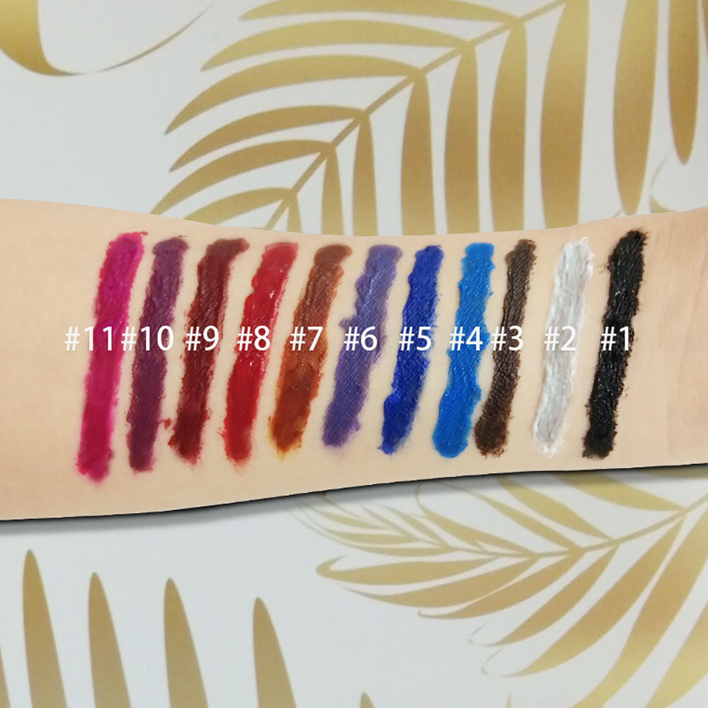 11-Color Magic Black Colored Eyelash Mascara Long-lasting Waterproof Non-Transferable