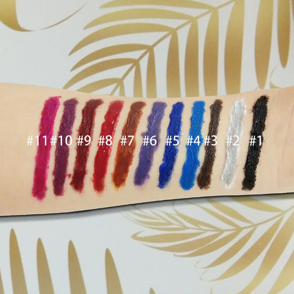 11-Color Magic Black Colored Eyelash Mascara Long-lasting Waterproof Non-Transferable