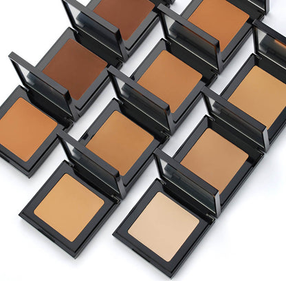 10 Color Concealer Matte Finish Compact Powder Long Lasting Waterproof