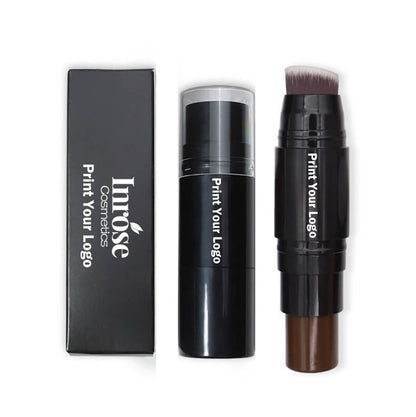 19 color concealer contour stick with brush waterproof full cover black tube