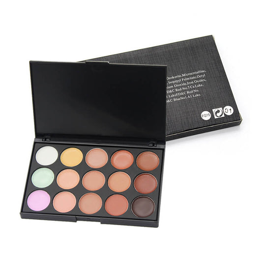 15 color concealer palette cream contour foundation full coverage