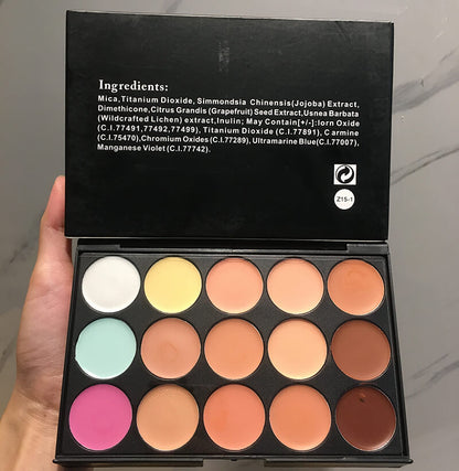 15 color concealer palette cream contour foundation full coverage