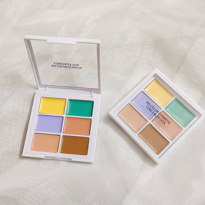 6 color concealer palette cream contour waterproof lasting full coverage