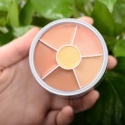 6 color concealer contour palette no-sticky full coverage moisturizing