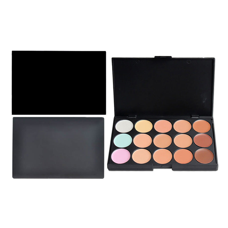 15 Color Concealer Palette Cream Contour Foundation Full Coverage No Logo