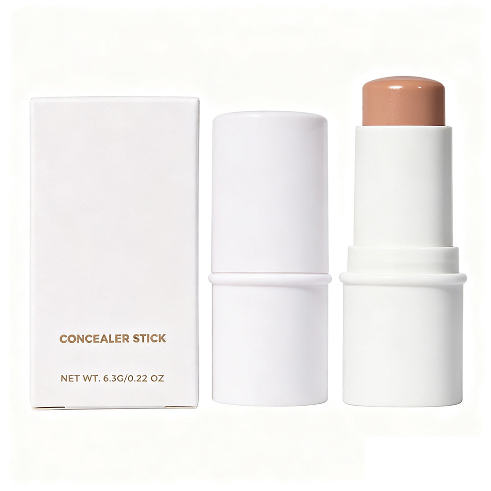 10 Color Creamy Concealer Stick Long Lasting Waterproof Full Coverage White Tube