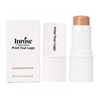 10 Color Creamy Concealer Stick Long Lasting Waterproof Full Coverage White Tube