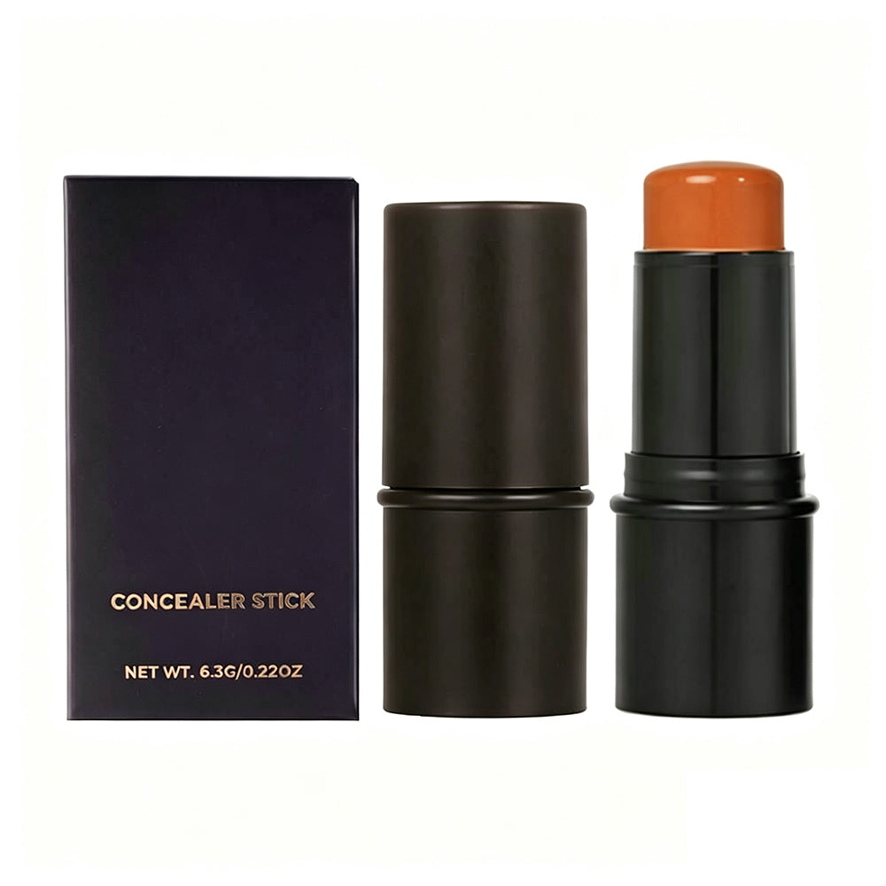 10 Color Creamy Concealer Stick Waterproof High Pigment Full Coverage Black Tube